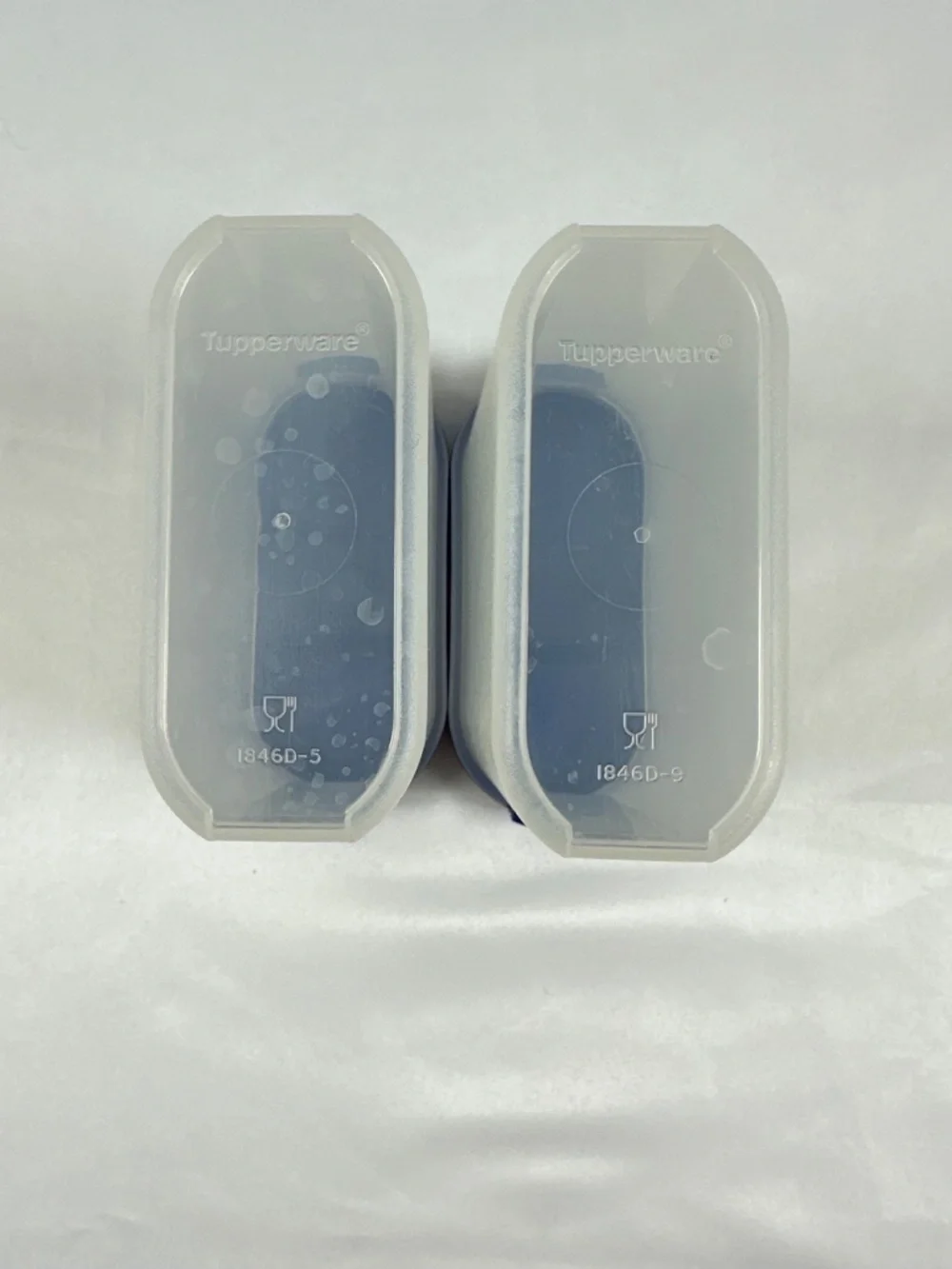 Tupperware Modular Mate Spice Shaker Containers Blue Flip-Top Lids, Apx. 1/2 Cup